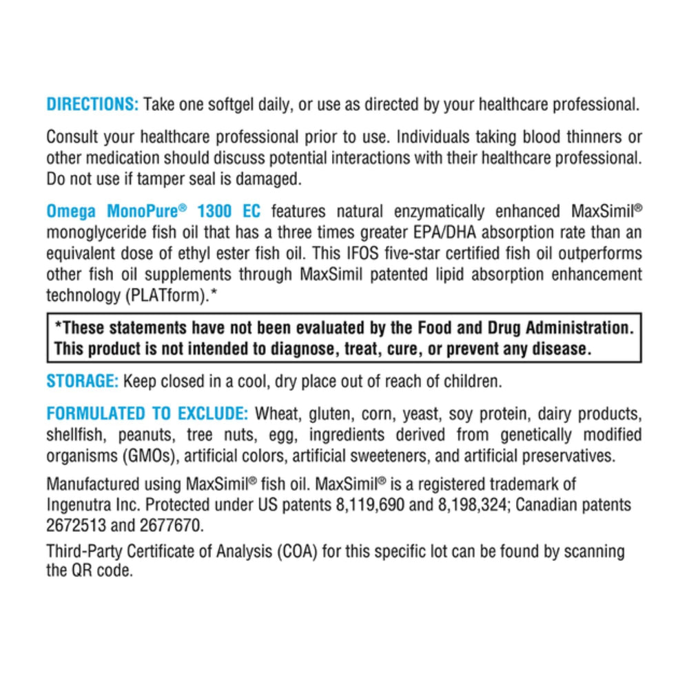 Xymogen MaxSimil absorption graphic visualizes enhanced EPA/DHA uptake.