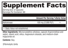 XYMOGEN Nattokinase gluten-free badge confirms allergen-free promise