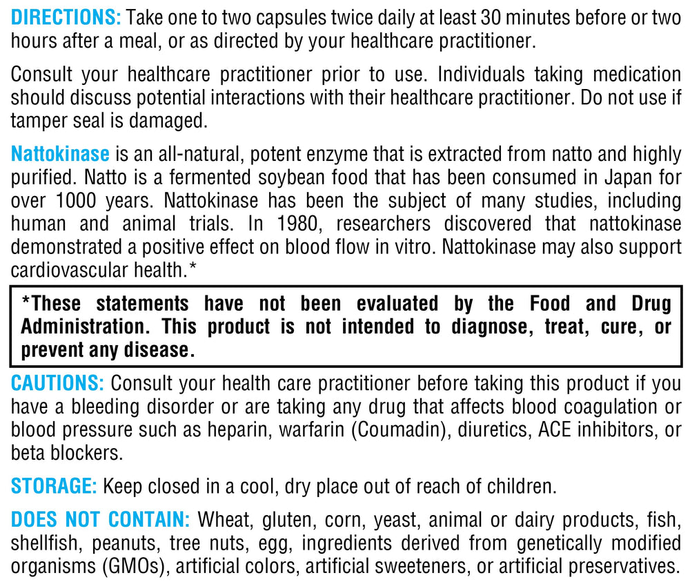 XYMOGEN Nattokinase packaging emphasizes gluten-free vegan formula