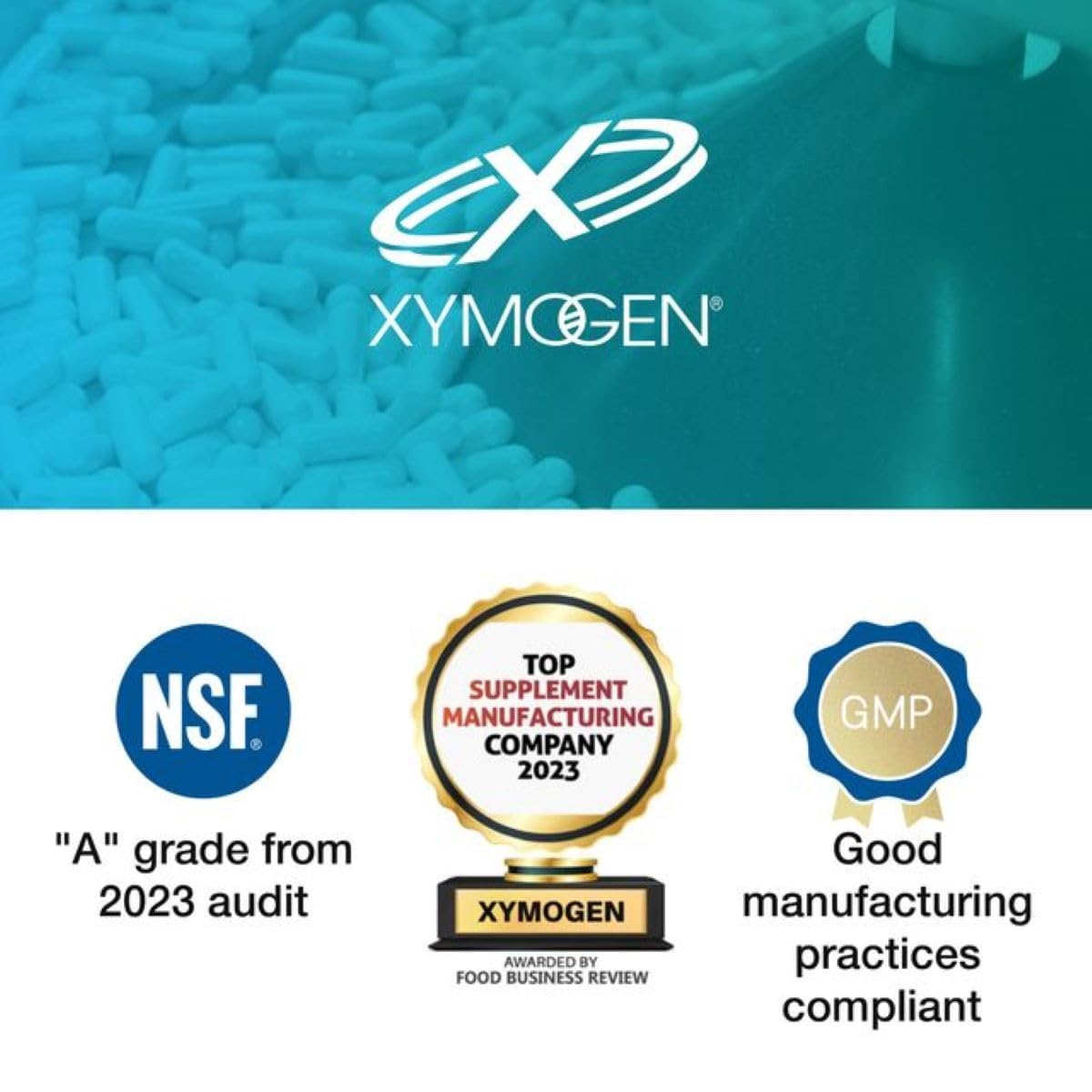 XYMOGEN OptiMag Neuro glass of dissolved powder shows smooth mix