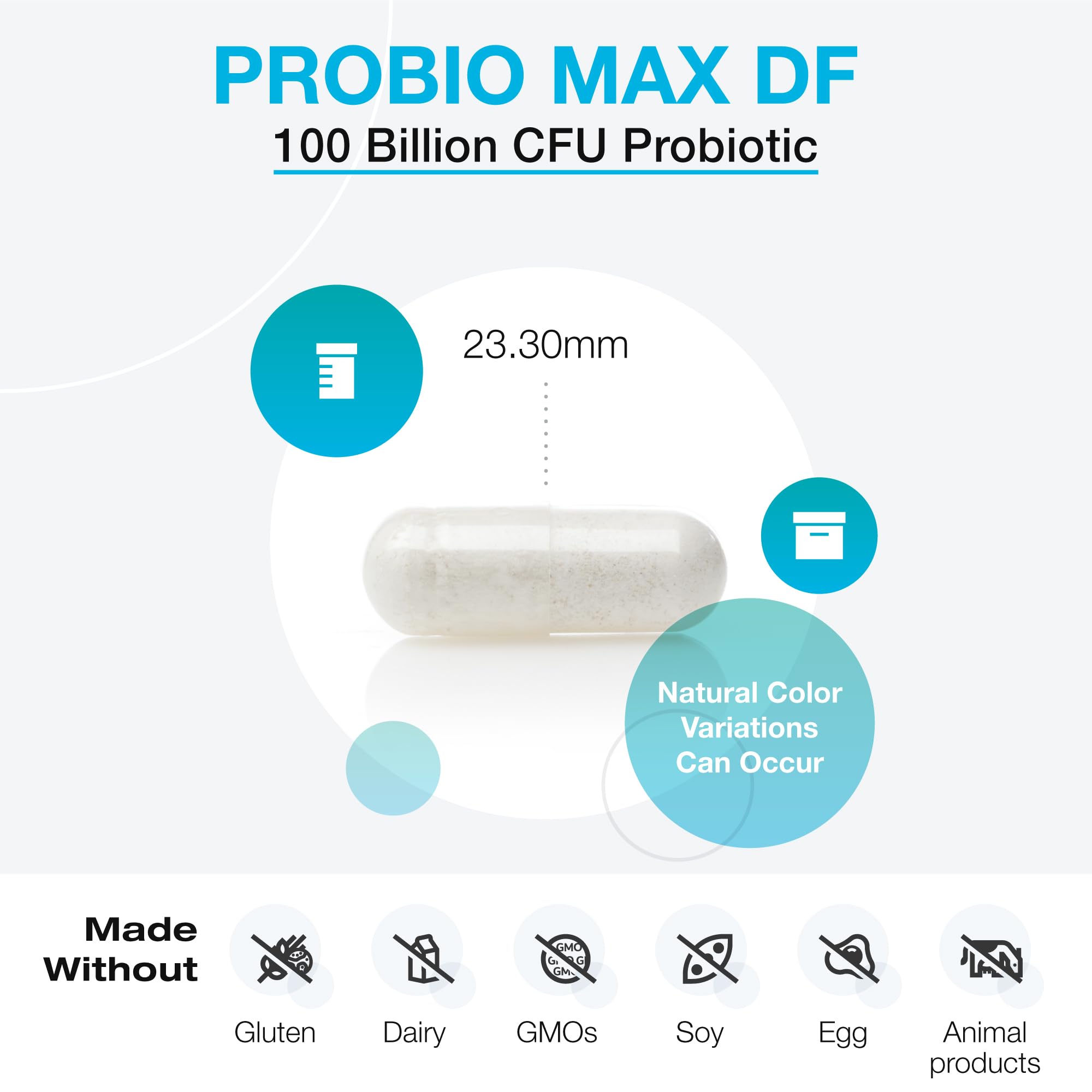 XYMOGEN ProbioMax Daily 100B blister pack protects capsules from moisture and oxygen