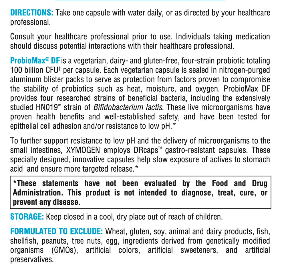 XYMOGEN ProbioMax Daily 100B illustration of gut microecology balance