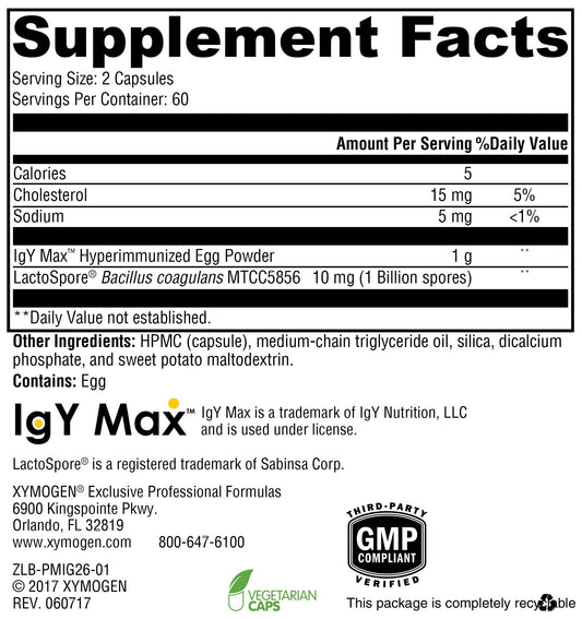 XYMOGEN ProbioMax IG 26 capsules