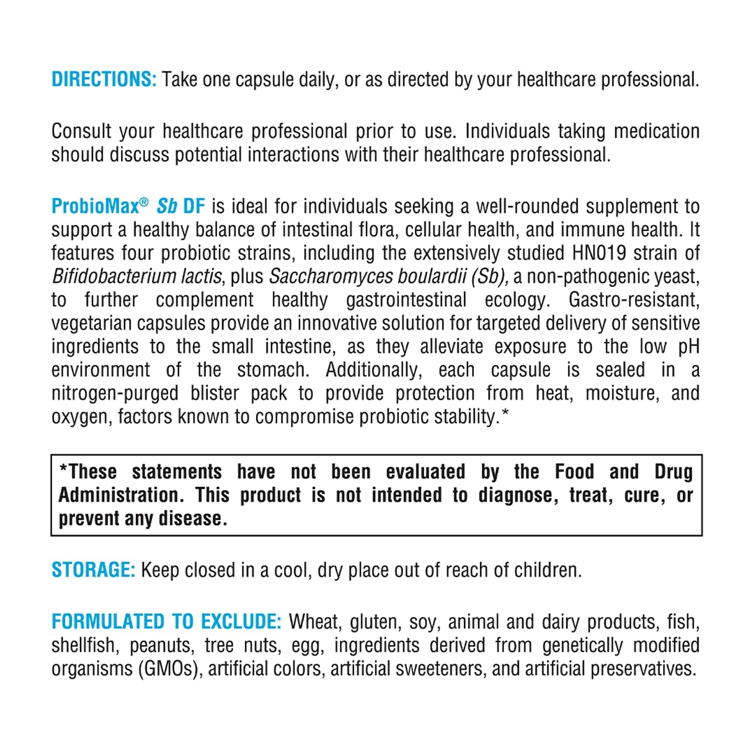 XYMOGEN ProbioMax Sb 35B label shows HN019 and Sb strains.