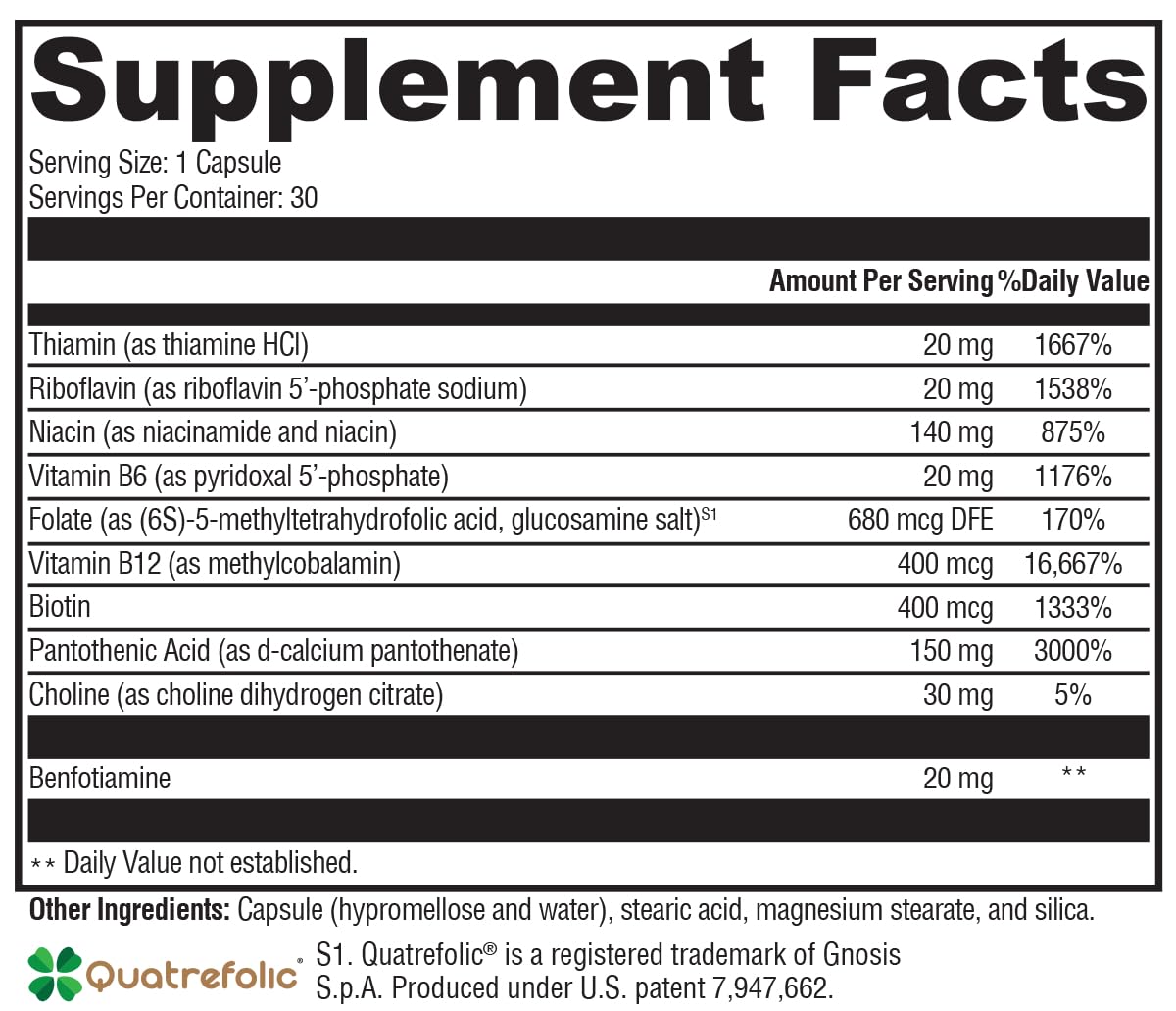 Thiamine benfotiamine in B Activ