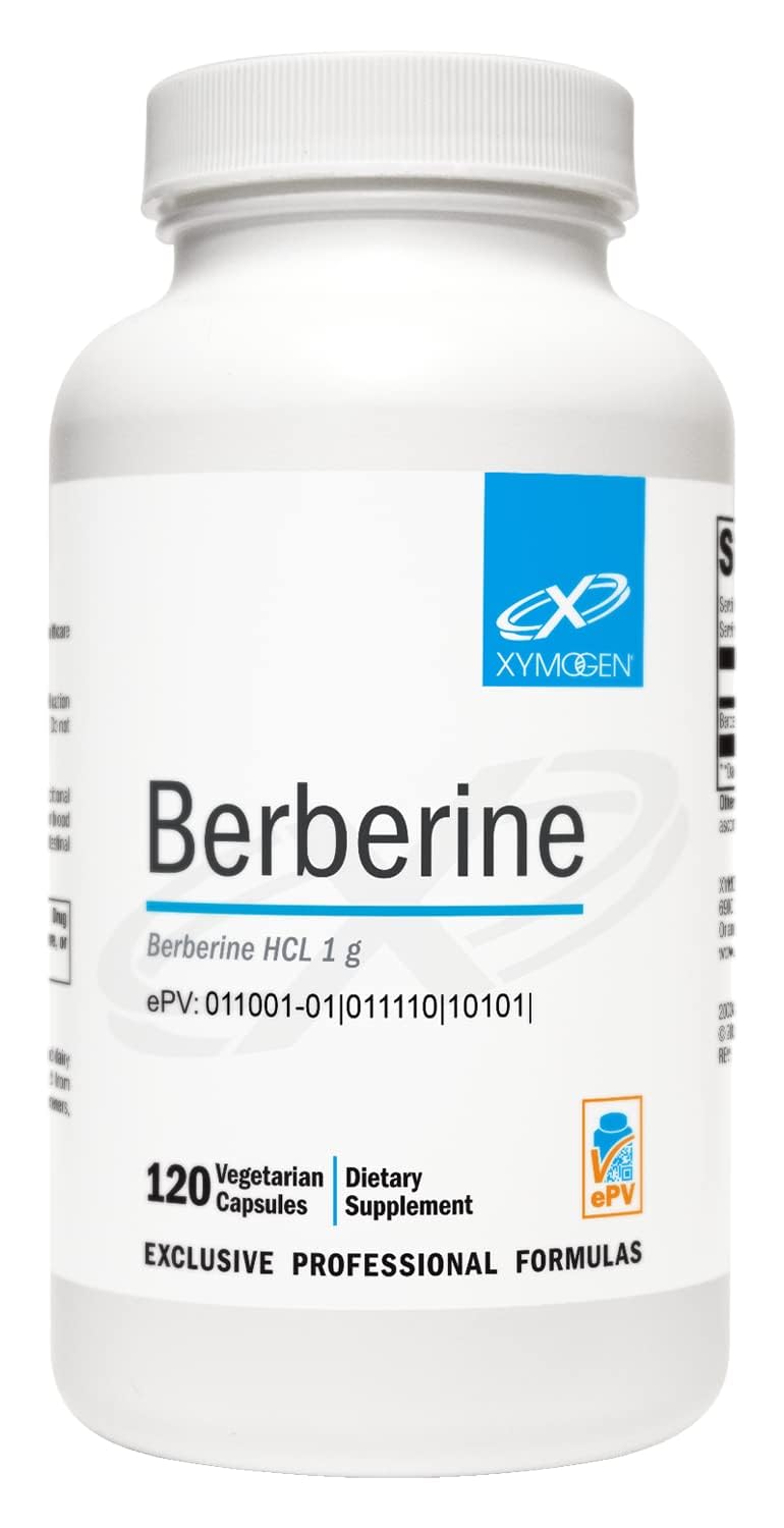 XYMOGEN Berberine HCL 1000mg bottle front view