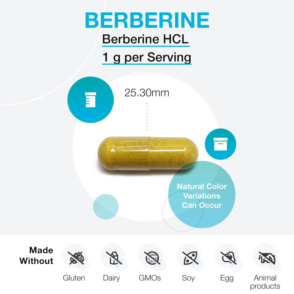 XYMOGEN Berberine HCL 1000mg supplement label view