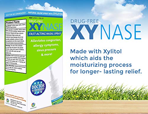 Xynase packaging highlights steroid-free, natural nasal care
