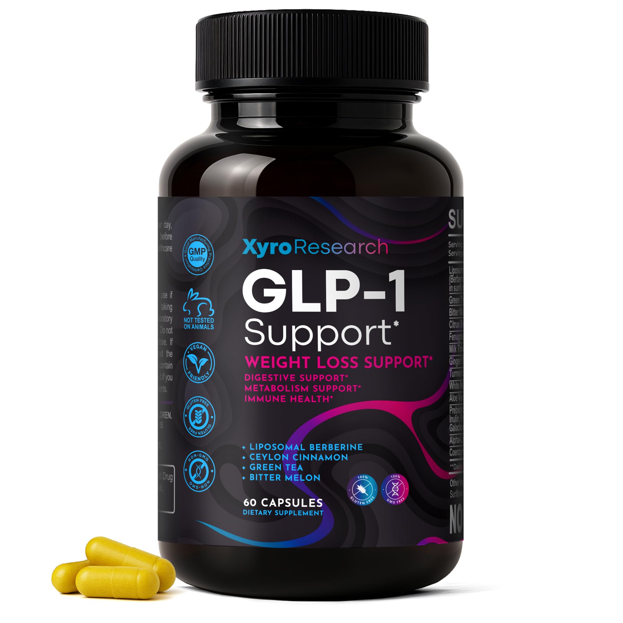 Bottle of Xyro GLP-1 Weight Loss Supplement