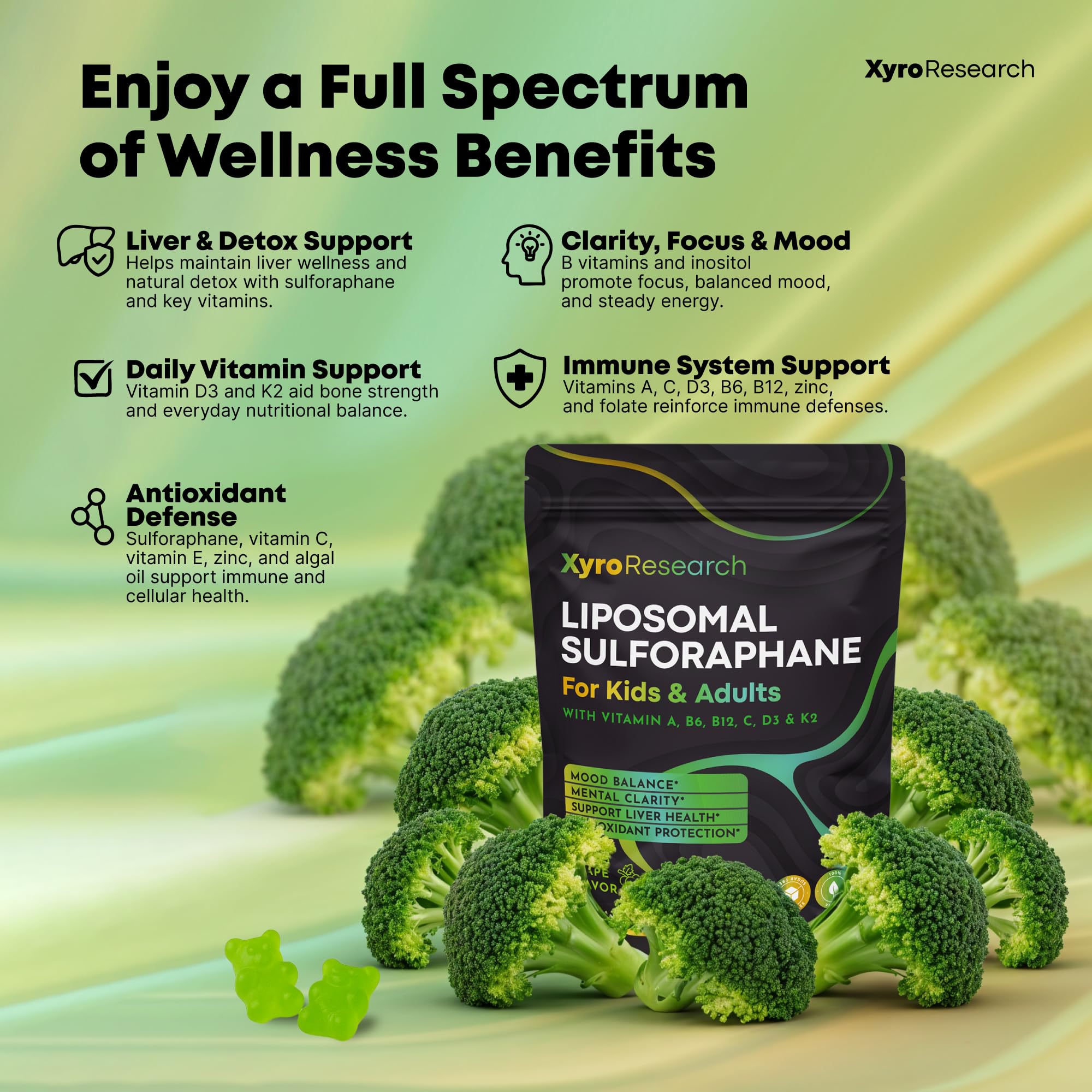 Detox and liver wellness support with vitamins and phytonutrients