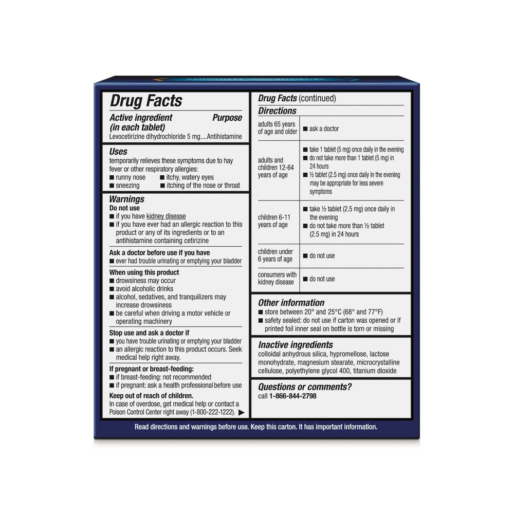 Xyzal pills closeup shows a 5 mg dose for steady relief.