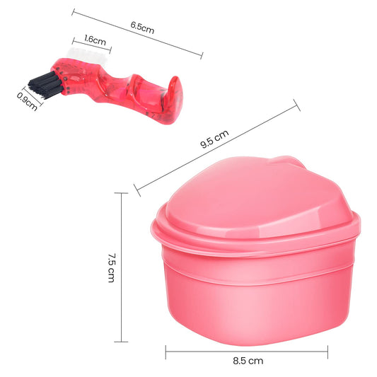 Y-Kelin dual head denture brush pink