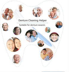 Ergonomic rubber handle of Y-Kelin denture brush