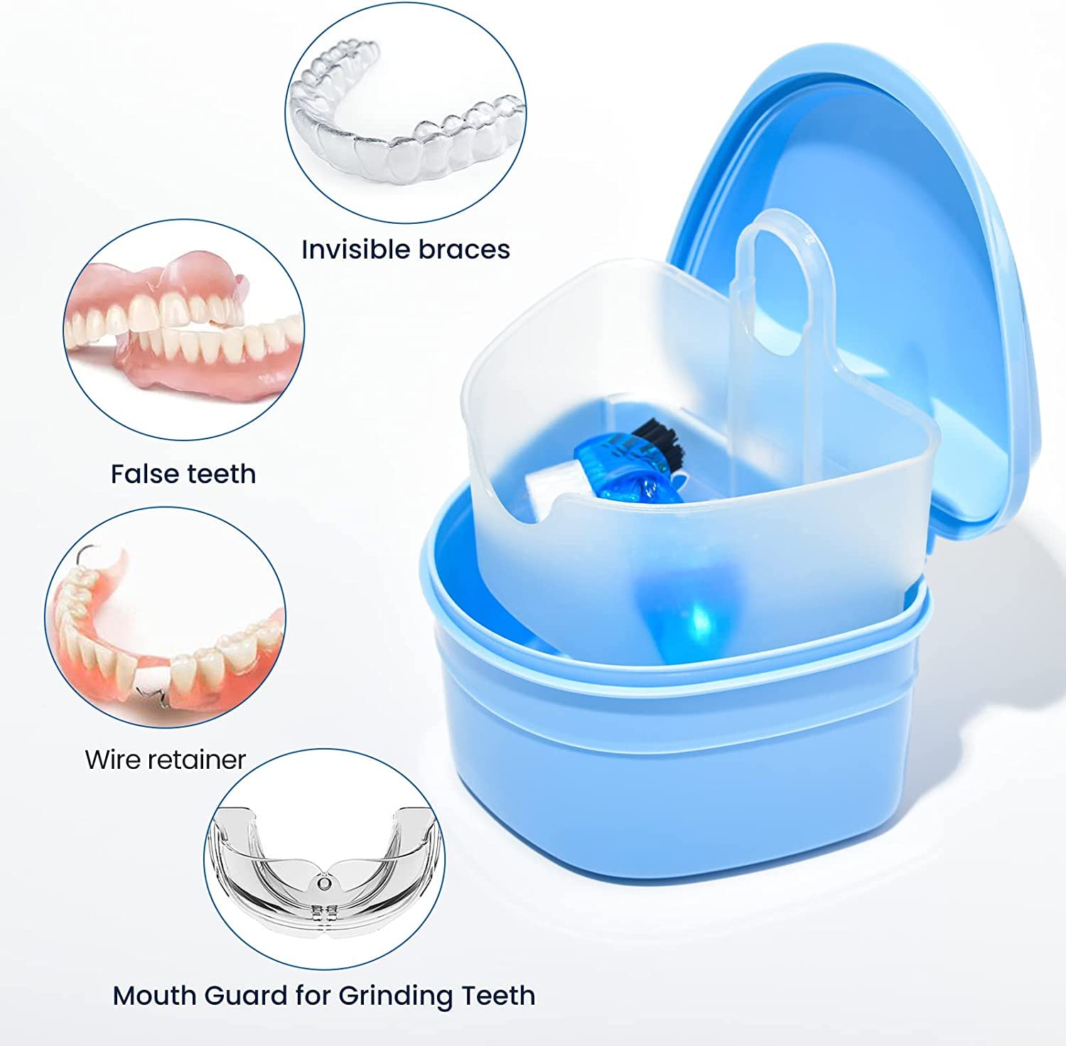 Denture brush dimensions 15 x 3.2 cm
