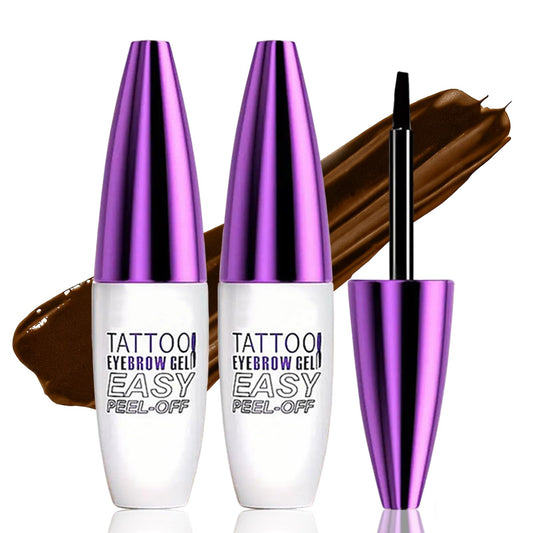 Yabacado brow tint application shows natural color for a fuller look