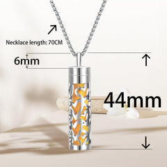 Heart-shaped scent pendant compatible with refill pads