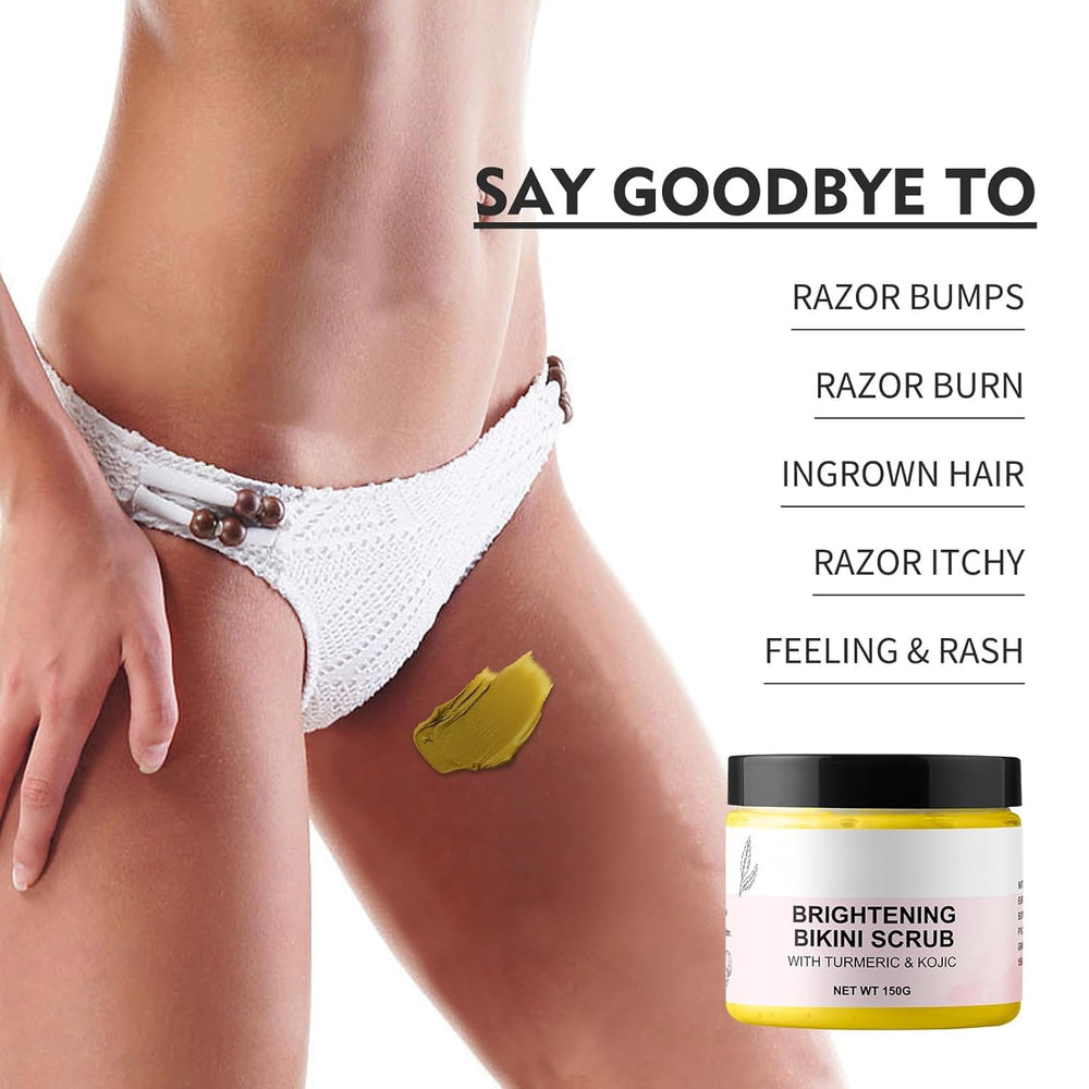 YAFUSIPE bikini-area exfoliator texture image showing gentle scrub action