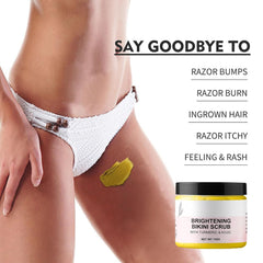 YAFUSIPE bikini-area exfoliator texture image showing gentle scrub action