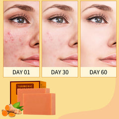 YAFUSIPE soap bar lathering in shower for facial and body cleansing.