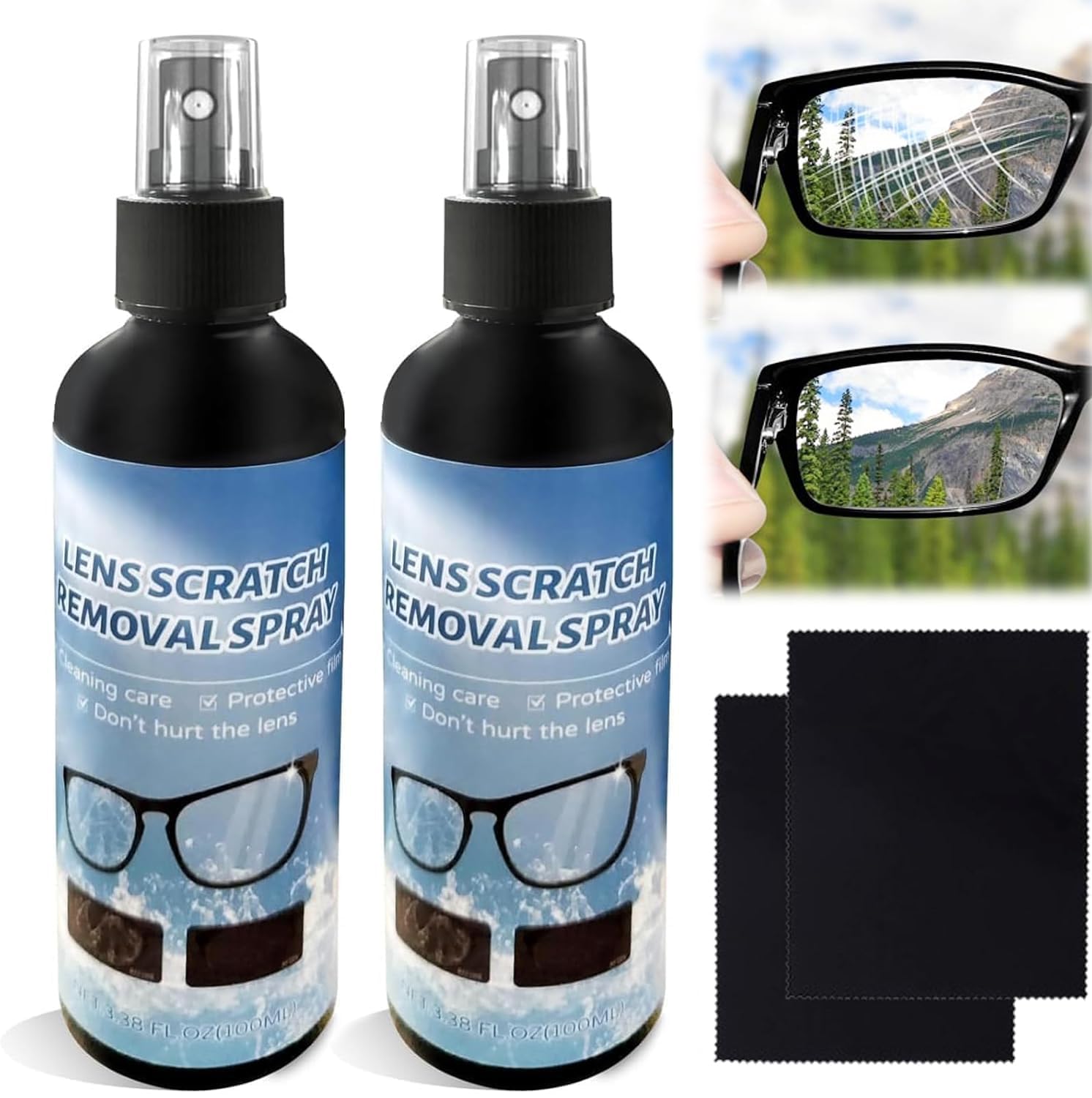 YAGUAN Lens Scratch Remover 100ml bottle front view
