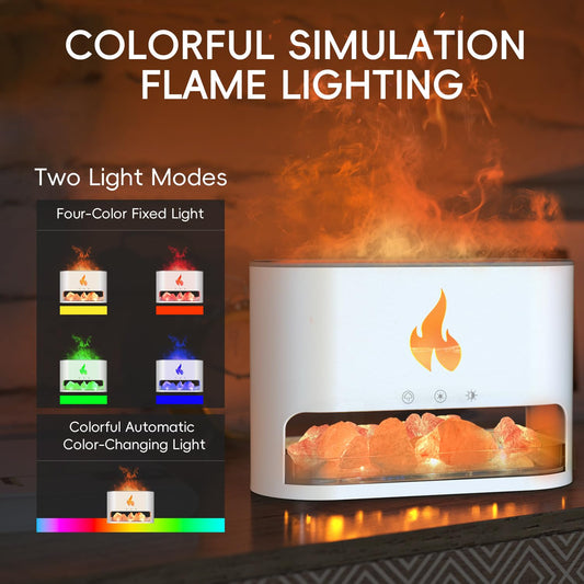 Close-up of ambient 7-color LED light on YALEDI diffuser