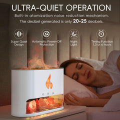 YALEDI diffuser releasing mist from 250ml water tank in white