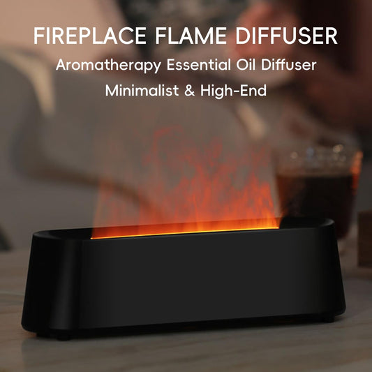 YALEDI diffuser displaying seven color-changing lights in a living space