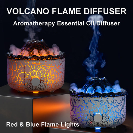 YALEDI Volcano flame design diffuser – side view