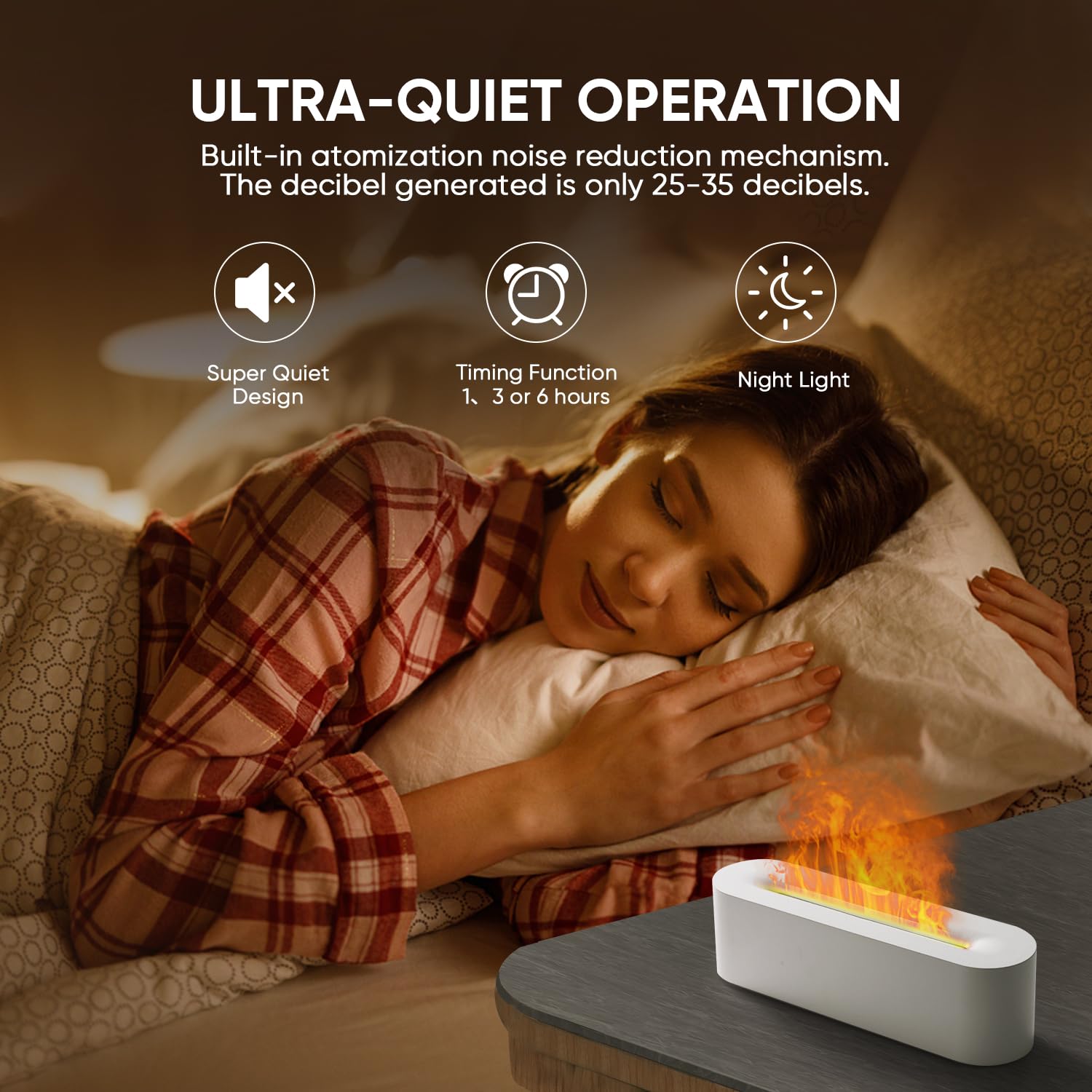 YALEDI white diffuser with 7-color ambient lights