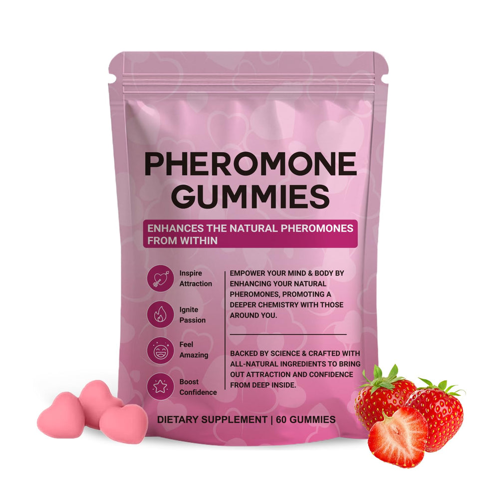 Front view of Yalei Pheromone Gummies for Women – Strawberry flavor packaging