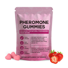 Front view of Yalei Pheromone Gummies for Women – Strawberry flavor packaging