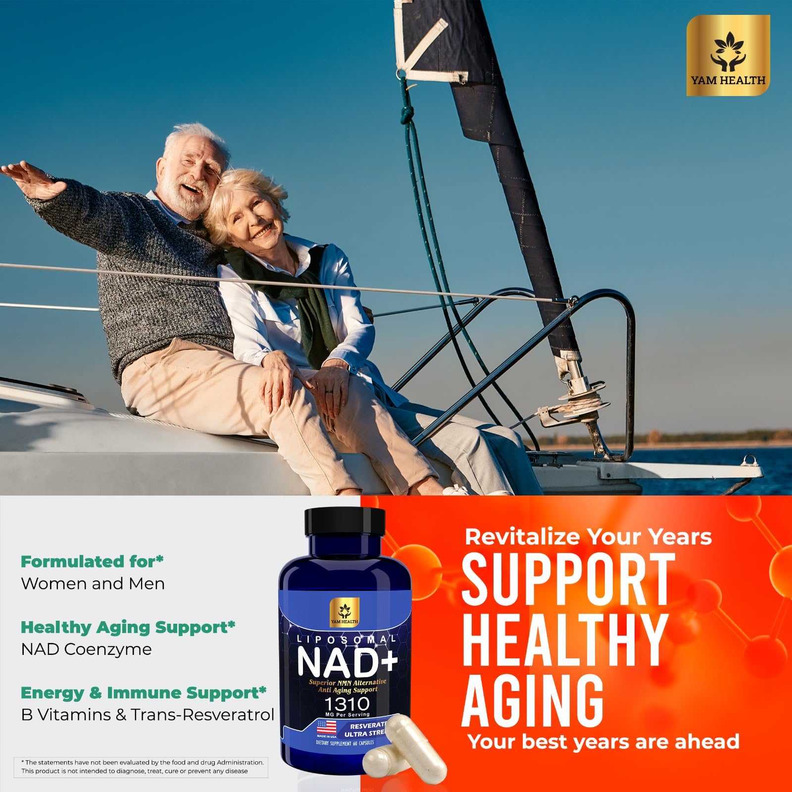 Trans-Resveratrol and liposomal NAD+ blend artwork