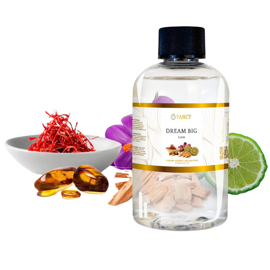 YANCY Dream Big Luxury Fragrance Oil 4 oz bottle with fruity notes