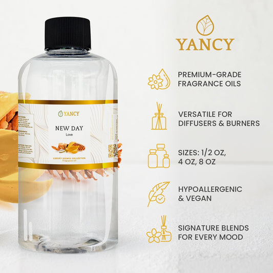 Diffuser with YANCY New Day fragrance oil scent
