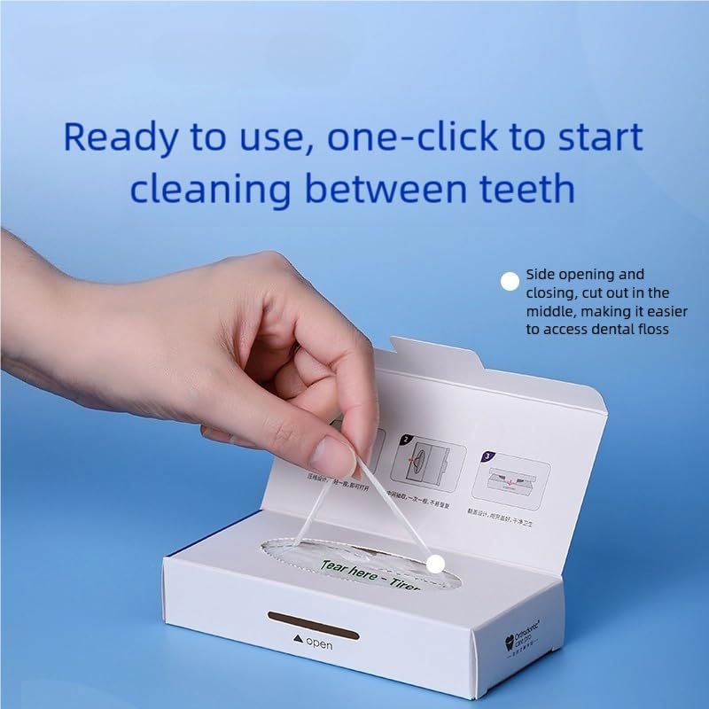 Expanded mid-range floss design suitable for implants and braces