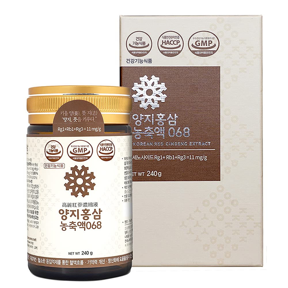 Front view of YANGJI Korean Panax Red Ginseng Concentrate 240g bottle