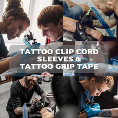 Yangna tattoo workspace setup using clips and grips for professional flow.