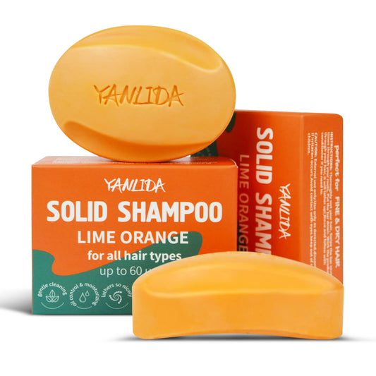 YANLIDA solid shampoo bar citrus fragrance for refreshing scalp cleanse