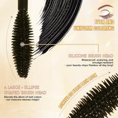 Yanqina Tubing Mascara removal tube demonstrates easy warm-water wash-off.