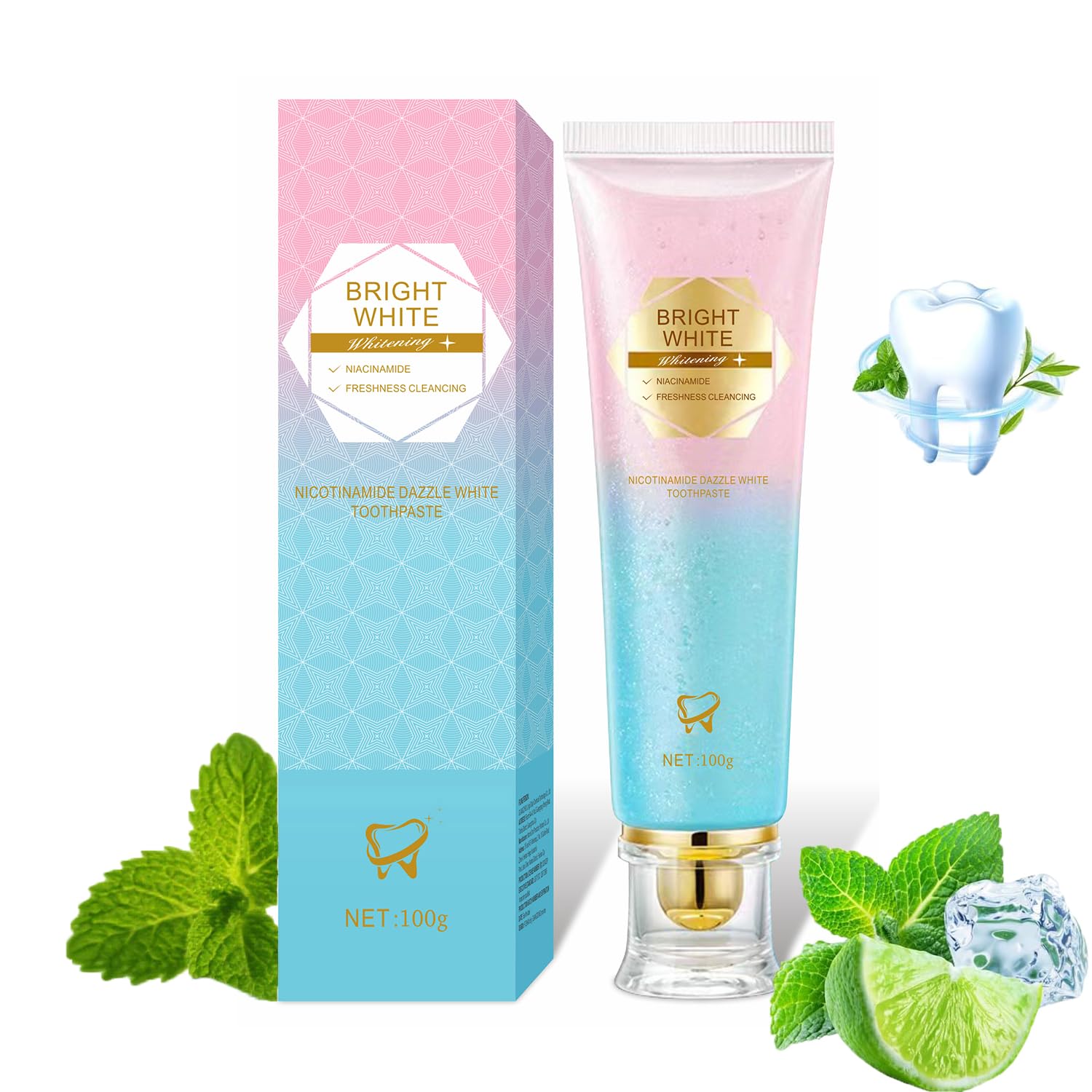 Front view of YanxiananYagao Niacinamide Toothpaste 1 Pack