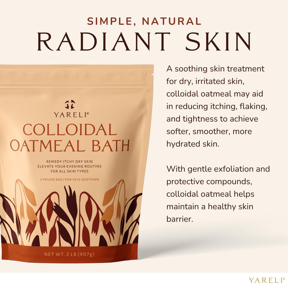 YARELI Softer skin after a calming oatmeal bath feel