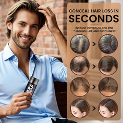 Yargkos Hair Fibers color guide with 13 shade options for matching.