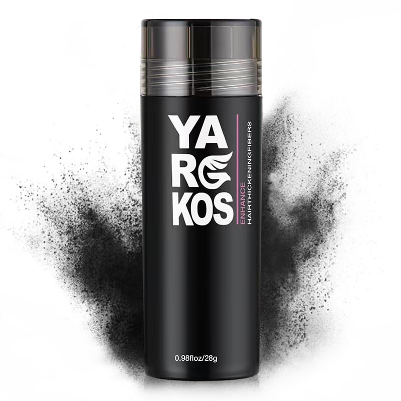 Yargkos Hair Fibers application on thinning areas for a natural look.