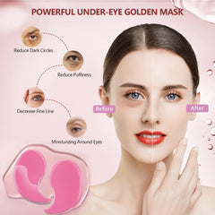 Hydrogel formula with collagen and hyaluronic acid for eye-area care.
