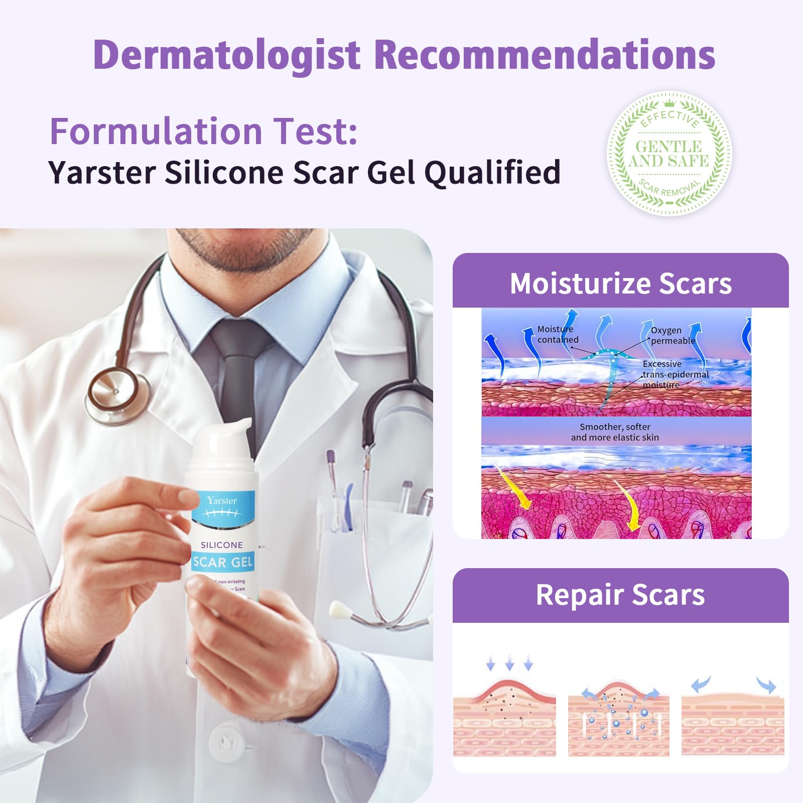 Yarster fast-drying formula conveys quick absorption without mess