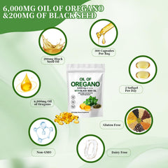 Bottle with label and ingredients overview
