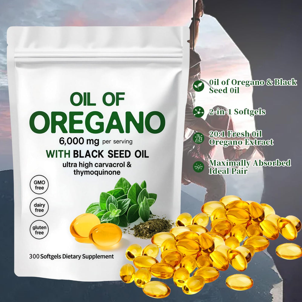 Odorless, airtight oregano oil softgel capsules