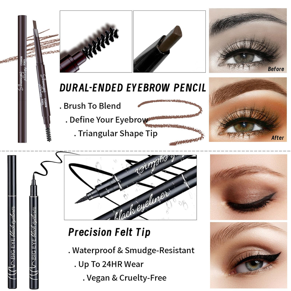 YBUETE waterproof eyeliner for sharp eye definition that lasts.
