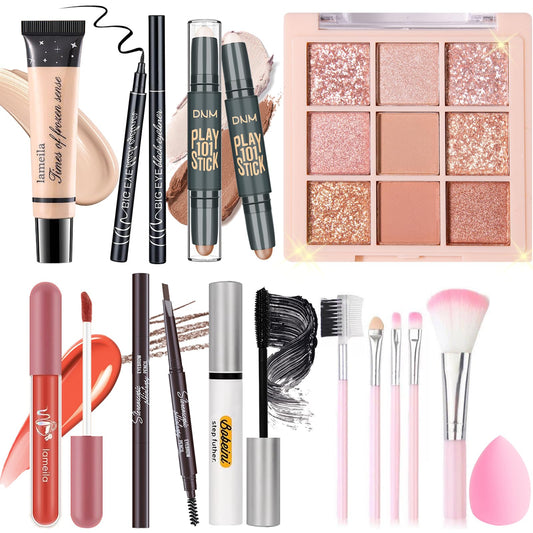 YBUETE 9-color eyeshadow palette offering versatile daytime to evening looks.