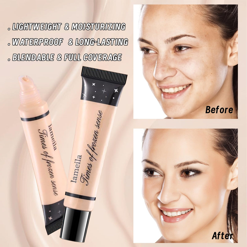 YBUETE liquid foundation delivers a smooth, even base.
